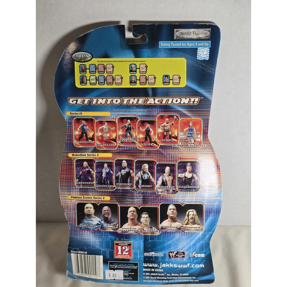 Jakks Pacific 2001 WWF WWE Sunday Night Heat Series 11‎ Rikishi Figure